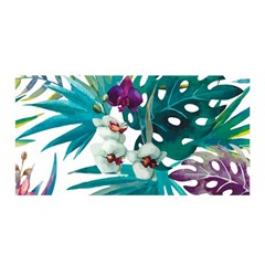 Tropical Flowers Satin Wrap by goljakoff