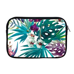 Tropical Flowers Apple Macbook Pro 17  Zipper Case by goljakoff