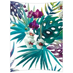 Tropical Flowers Back Support Cushion by goljakoff