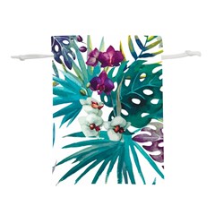 Tropical Flowers Lightweight Drawstring Pouch (s) by goljakoff