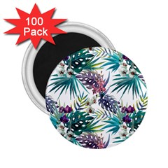 Tropical Flowers 2 25  Magnets (100 Pack) 