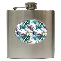 Tropical Flowers Hip Flask (6 Oz) by goljakoff