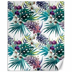 Tropical Flowers Canvas 11  X 14  by goljakoff