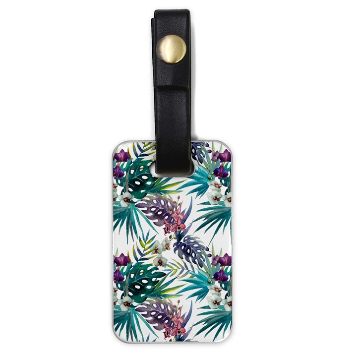 Tropical flowers Luggage Tag (one side)