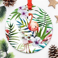 Tropical Flamingo Ornament (round) by goljakoff