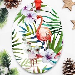 Tropical Flamingo Ornament (oval) by goljakoff