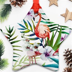 Tropical Flamingo Ornament (star) by goljakoff