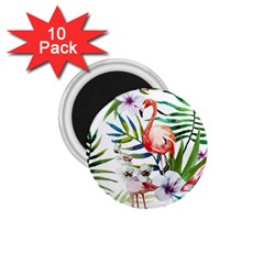 Tropical Flamingo 1 75  Magnets (10 Pack)  by goljakoff