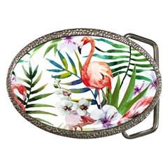 Tropical Flamingo Belt Buckles by goljakoff