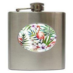 Tropical Flamingo Hip Flask (6 Oz) by goljakoff