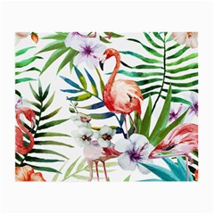 Tropical Flamingo Small Glasses Cloth by goljakoff