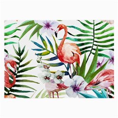 Tropical Flamingo Large Glasses Cloth (2 Sides) by goljakoff