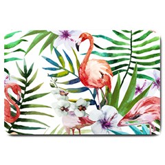 Tropical Flamingo Large Doormat  by goljakoff