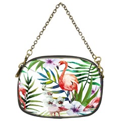 Tropical Flamingo Chain Purse (two Sides) by goljakoff