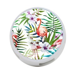 Tropical Flamingo 4-port Usb Hub (one Side) by goljakoff