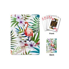 Tropical Flamingo Playing Cards Single Design (mini) by goljakoff