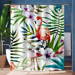 Tropical Flamingo Shower Curtain 60  X 72  (medium)  by goljakoff