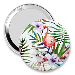 Tropical Flamingo 3  Handbag Mirrors by goljakoff