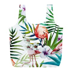 Tropical Flamingo Full Print Recycle Bag (l) by goljakoff