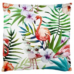 Tropical Flamingo Standard Flano Cushion Case (one Side) by goljakoff