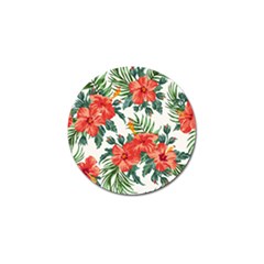 Red Flowers Golf Ball Marker (10 Pack) by goljakoff