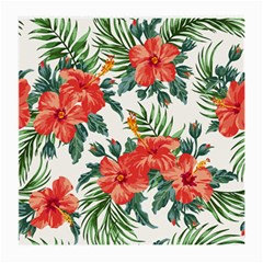 Red Flowers Medium Glasses Cloth by goljakoff