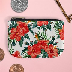 Red Flowers Mini Coin Purse by goljakoff