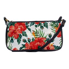 Red Flowers Shoulder Clutch Bag by goljakoff