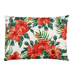 Red Flowers Pillow Case (two Sides) by goljakoff