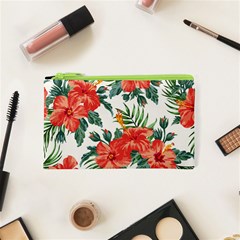 Red Flowers Cosmetic Bag (xs) by goljakoff