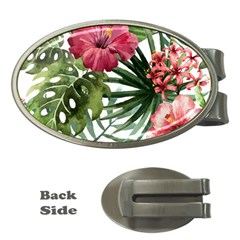 Monstera Flowers Money Clips (oval)  by goljakoff