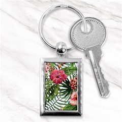 Monstera Flowers Key Chain (rectangle) by goljakoff