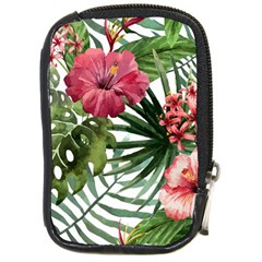 Monstera Flowers Compact Camera Leather Case by goljakoff