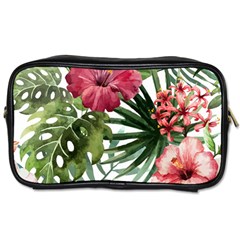 Monstera Flowers Toiletries Bag (one Side) by goljakoff