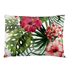 Monstera Flowers Pillow Case (two Sides) by goljakoff