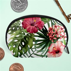 Monstera Flowers Accessory Pouch (large) by goljakoff