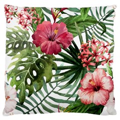 Monstera Flowers Large Flano Cushion Case (two Sides) by goljakoff