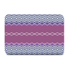 Purple Blue And White Aztec Plate Mats