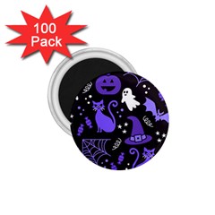 Halloween Party Seamless Repeat Pattern  1 75  Magnets (100 Pack)  by KentuckyClothing