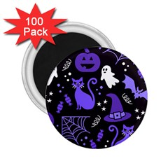 Halloween Party Seamless Repeat Pattern  2 25  Magnets (100 Pack)  by KentuckyClothing