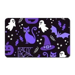 Halloween Party Seamless Repeat Pattern  Magnet (rectangular) by KentuckyClothing