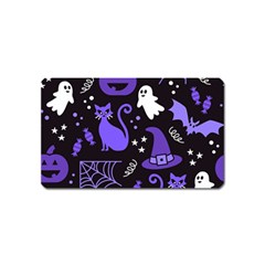 Halloween Party Seamless Repeat Pattern  Magnet (name Card) by KentuckyClothing