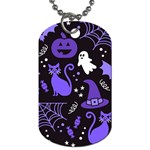 Halloween Party Seamless Repeat Pattern  Dog Tag (One Side) Front