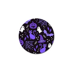 Halloween Party Seamless Repeat Pattern  Golf Ball Marker (4 Pack) by KentuckyClothing