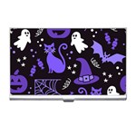 Halloween Party Seamless Repeat Pattern  Business Card Holder Front