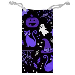 Halloween Party Seamless Repeat Pattern  Jewelry Bag by KentuckyClothing