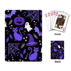 Halloween Party Seamless Repeat Pattern  Playing Cards Single Design (rectangle) by KentuckyClothing