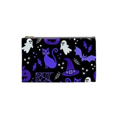 Halloween Party Seamless Repeat Pattern  Cosmetic Bag (small) by KentuckyClothing