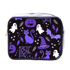 Halloween Party Seamless Repeat Pattern  Mini Toiletries Bag (one Side) by KentuckyClothing