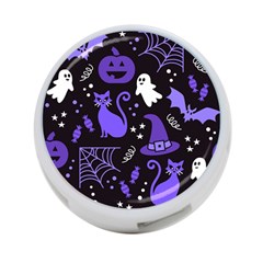 Halloween Party Seamless Repeat Pattern  4-port Usb Hub (one Side)